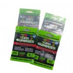 Mylar Flat Bag Plastic Pouches Packaging Three Side Sealed Hanging Hole For Cbd Gummies for sale