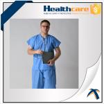 PP / SMS Non Woven Disposable Lab Jackets Fluid Resistant for sale