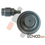 Double Flanges Heavy Excavator Track Rollers / For CAT Track Rollers Black for sale