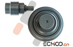China Double Flanges Heavy Excavator Track Rollers / For CAT Track Rollers Black supplier