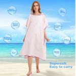 Ultra Soft Microfiber Surf Beach Changing Towel For Adults Microfiber Poncho Towel for sale