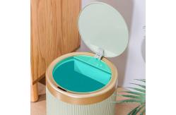 China 10L Household Circular Stripe Automatic Induction Plastic Trash Can supplier