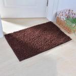 Non Slip Washable Chenille Bath Mat Rectangular Shape for sale