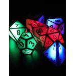 Hot selling Polyhedral Luminous Night Light In The Dark led Dice Set for sale