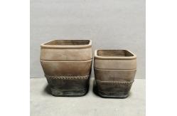 China Upgrade Outdoor Space GRC Flower Planters In Ancients Style L38*W38*H38CM supplier