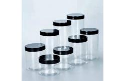 China Transparent Aluminium Lid Frosted Plastic Bottles 500g supplier