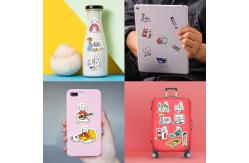 China Reel Screen Printing Custom Waterproof Stickers Embossing PVC Wall Stickers supplier