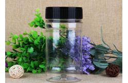China 220ml / 350ml Food Clear Plastic Packaging Tubes / Cylinder PET Bottle With Security Cap supplier