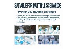 China SF Disposable Isolation Clothing Dustproof With Hooded / Elastic Cuff supplier