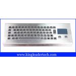 64 Keys Industrial Desktop Keyboard , Metal Keyboard With Touchpad
