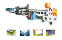 China PP PE PC PVC Board Extrusion Line , Single Screw Extruder Machine supplier