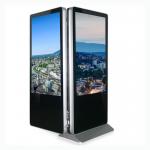 Floor Standing Digital Signage Kiosk Lcd Double Touch Screen Advertising Screen for sale