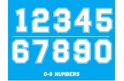 China Club Customizable Cut Heat Transfer Letters And Numbers For Jersey supplier