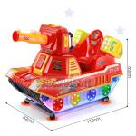 Interactive Kiddie Amusement Rides Happy Train Crazy Tank With Bubble Gun for sale