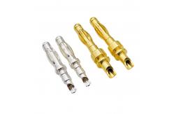 China Banana Plug Precision Machined Multilam Pin Contact 4mm Solder Cup Termination supplier