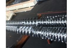China CMT80/174 Conical Twin Bimetallic Screw And Barrel For Plastic Extruder Machine supplier