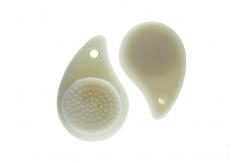China White Plastic Handle Facial Cleaning Brush With Soft Nylon Hair supplier