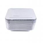 Heavy Duty Shallow Disposable Aluminum Foil Food Containers Oblong Foil Pan With  Lid