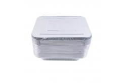 China Heavy Duty Shallow Disposable Aluminum Foil Food Containers Oblong Foil Pan With  Lid supplier