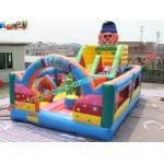 Beautiful Clown Inflatable Bouncy Slide Waterproof With CE / EN14960 for sale