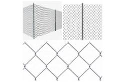 China Multipurpose  6 Ft Galvanized Fencing Metal Chain Link Fence High Strength supplier