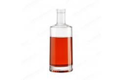China ODM 500ml 700ml 750ml Round Liquor Glass Bottle With T Sealing Cork supplier