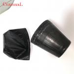 Black Soft Flexible PE Coated Plastic Nursery Pot 1 Gallon Round Flower Pot for sale