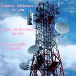 38M Modular Assembled 4 Legged Tower Quick Build For 5G Expansion Project