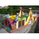 Popular Pirate Inflatables Obstacle Course , Inflatable Tunnel Toys With PVC for sale