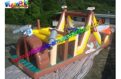 China Popular Pirate Inflatables Obstacle Course , Inflatable Tunnel Toys With PVC supplier