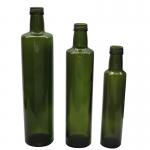 Black Screw Cap Glass Olive Oil Bottle Steel Pourer Customized Capacity
