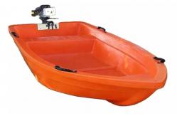 China Double Deck 2.7m Plastic Rowing Boat Hard Polyethylene Motor Pulling Boat supplier