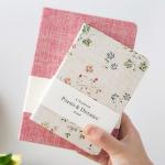 Exquisite Linen Cover Journal , Hard Cover Notebook With Blank / Lined Paper 128 Sheets