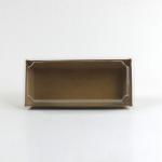 Natural Kraft Paper Bread box with transparent lid Retangle box