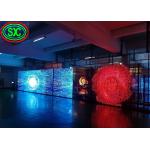 Transparent Led Window Display Screen Glass Panel Poster P3.91 Customized Shape for sale
