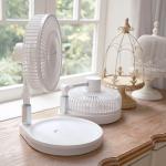 4 Speed Wind Speed USB Rechargeable Fan Oscillating Foldable Desk Table Adjustable Fan for sale