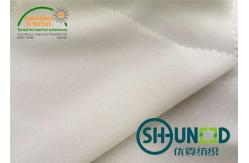 China Double Dot PA Coating Fusible Woven Interlining Soft Handfeeling P2030 Elastic supplier
