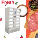 Keep Fresh Cooling Locker Vending Machine Cash Coin And Card Reader Degree Adjustable for sale