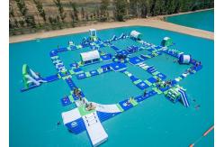 China Open Water Inflatable Aqutic Sports Park With 0.9mm PVC Tarpaulin supplier