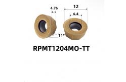 China Round CNC Carbide Milling Insert Drilling Carbide Insert Rpmt1204mo-Tt supplier