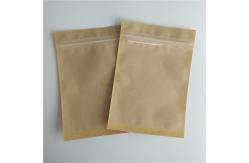 China Cherry Seed Coffee Sachet Pillow Custom Paper Bags Recyclable Durable With Window supplier