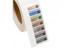 China Shape Custom Hologram Stickers Anti Theft Magnetic Security Labels Roll supplier