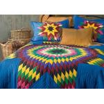 Geometric Design Handmade Bedding Sets , 100% Cotton Colorful Bedding Sets for sale