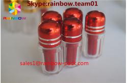China Small sex  empty medicine bottles with aliminum foil cap , bullet shell casing supplier