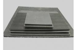 China Flat Weld Johnson Wire Screen Panel, Wedge Wire Wrapped V Slot Screen Plate supplier