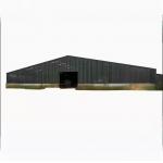 Farmhouse Style Steel Structure Cow Shed Prefabricated Temporary Storage Buildings for sale