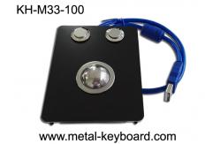 China Panel Mount Industrial Pointing Device Black Metal Trackball IP65 Smooth Operation supplier