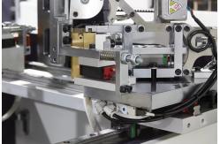 China 100 - 200pcs/min PLC Control Box Corner Pasting Machine supplier