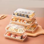 Degradable Sushi Tray Recyclable Paper Sushi Container With Lid Cake Container for sale