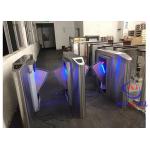 SS304 Fingerprint Automatic Flap Barrier RFID System Access Control for sale